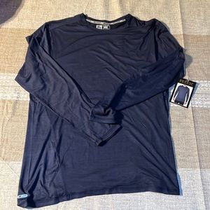 RBX x-train men’s long sleeve performance tee - navy